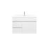 750mm Wall Hung PVC Gloss White Left/Right Drawers Bathroom Vanity Cabinet Only  