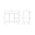 900mm Narrow Freestanding With Legs PVC Gloss White Left/Right Drawers Bathroom Vanity Cabinet Only