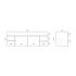 1500mm 2-Door 4-Drawer Wall Hung PVC Gloss White Finish Bathroom Vanity Cabinet Only
