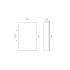 450mm Bathroom Mirror Cabinet Wall Hung PVC Pencil Edge Gloss White Shaving Storage Cabinet