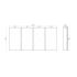 1500mm Bathroom Mirror Cabinet Wall Hung PVC Pencil Edge Gloss White Shaving Storage Cabinet