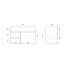 750mm Narrow Wall Hung PVC Gloss White Left/Right Drawers Bathroom Vanity Cabinet Only