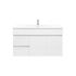 900mm Narrow Wall Hung PVC Gloss White Left/Right Drawers Bathroom Vanity Cabinet Only