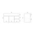 900mm Narrow Wall Hung PVC Gloss White Left/Right Drawers Bathroom Vanity Cabinet Only