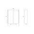 600mm Pencil Edge Shaving Cabinet Dark Oak Wood Grain Texture 2 PAC Coating MDF Board