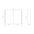 900mm Pencil Edge Shaving Cabinet Dark Grey Wood Grain 2 PAC Coating MDF Board
