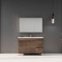1200MM Dark Oak MDF Bathroom Vanity Right Drawers Free Standing Cabinet Only