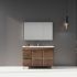 1200MM Dark Oak MDF Bathroom Vanity Left Drawers Free Standing Cabinet Only