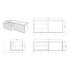 1200mm Bottega Oak Wall Hung Bathroom Vanity Left Drawer Grooved MDF Cabinet Only