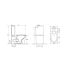 Berlin Matte Black Back To Wall Toilet Suite Quite Flushing Technology Two Piece Toilet