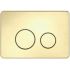 Access Plate - Round Button Brushed Gold