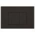 Access Plate - Square Button Black