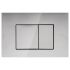 Access Plate - Square Button Chrome