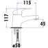 Ruby Basin Mixer Chrome