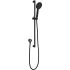 Cora Round Sliding Shower Set Matte Black
