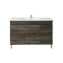 1200MM Dark Grey MDF Bathroom Vanity Right Drawers Free Standing Cabinet Only