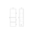1350MM White Oak MDF Cabinet 2 Drawers 1 Door Wall Hung Tall Boy Tall Storage Cabinet