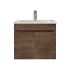 600MM Narrow  Dark Oak MDF Bathroom Vanity 2 Doors Wall Hung Cabinet Only