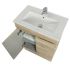 600MM White Oak MDF Bathroom Vanity 2 Doors Free Standing Cabinet Only