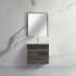 600MM Dark Grey MDF Bathroom Vanity 2 Doors Wall Hung Cabinet Only