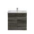 600MM Dark Grey MDF Bathroom Vanity 2 Doors Wall Hung Cabinet Only