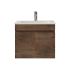 600MM Dark Oak MDF Bathroom Vanity 2 Doors Wall Hung Cabinet Only