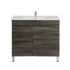 750MM Narrow Dark grey MDF Bathroom Vanity Left Drawers Free Standing Cabinet Only