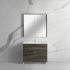 750MM Dark grey MDF Bathroom Vanity Left Drawers Free Standing Cabinet Only