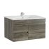 750MM Dark grey MDF Bathroom Vanity Left Drawers Wall Hung Cabinet Only
