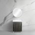 500mm Freestanding Bathroom Vanity With Legs Dark Grey Wood Grain 2 PAC Coating MDF Board
