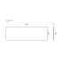 1202x390x15mm White Marble Look Sintered Stone Top Matte Finish Benchtop
