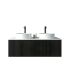 1200mm Bottega Oak Wall Hung Bathroom Vanity Left Drawer Grooved MDF Cabinet Only