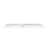 1202x500x15mm White Marble Look Sintered Stone Top Matte Finish Benchtop