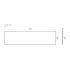 1502x390x15mm White Marble Look Sintered Stone Top Matte Finish Benchtop