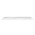 1502x500x15mm White Marble Look Sintered Stone Top Matte Finish Benchtop