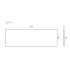 1502x500x15mm White Marble Look Sintered Stone Top Matte Finish Benchtop