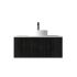 900mm Bottega Oak Wall Hung Bathroom Vanity Right Drawer Grooved MDF Cabinet Only