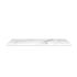 1204x503x15mm White Marble Look Sintered Stone Top Matte Finish Rounded Corner Benchtop