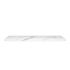 1508x503x15mm White Marble Look Sintered Stone Top Matte Finish Rounded Corner Benchtop