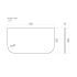 910x503x15mm White Marble Look Sintered Stone Top Matte Finish Rounded Corner Benchtop