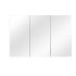 1200mm Wall Hung MDF Pencil Edge Gloss White Mirror Door Storage Shaving Cabinet