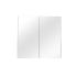 750mm Wall Hung MDF Pencil Edge Gloss White Mirror Door Storage Shaving Cabinet