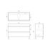 1200mm Freestanding With Legs Bathroom Vanity Matte White Finish High density Cabinet Only with 2 PAC finish