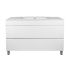 1200mm Freestanding With Legs Bathroom Vanity Matte White Finish High density Cabinet Only with 2 PAC finish