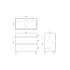 900mm Freestanding With Legs Bathroom Vanity Matte White Finish High density Cabinet Only with 2 PAC finish