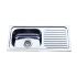 Eden Single Bowl & Single Drainer Kitchen Sink 765 x 365mm Left Hand Bowl