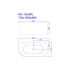 Nova 1500mm Corner Bathtub Right Corner Bathtub Gloss White Acrylic Bathtub