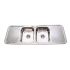 Cora Double Bowl & Double Drainer Kitchen Sink 1500 x 500mm