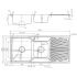 Otus 1 & 1/2 Bowl & Drainer Kitchen Sink 1080 x 480mm Left Hand Bowl
