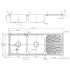 Otus Double Bowl & Drainer Kitchen Sink 1180 x 480mm Left Hand Bowl